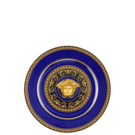 Rosenthal Versace Floralia Blue Teller 22 cm 25 Jahre Versace 